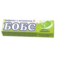 Карамель леденцовая с витамином С Мята с эвкалиптом Бобс 3.5г 10шт