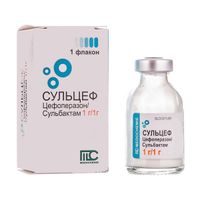Сульцеф пор д/приг р-ра для в/в и в/м введ 1000мг+1000мг фл 2,18г 100шт