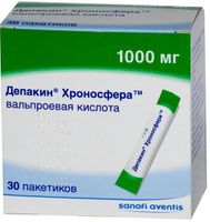 Депакин Хроносфера гранулы с пролонгированным высвобождением пак. 1000мг 30шт