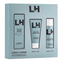 Набор для мужчин ОМ Lierac/Лиерак: Крем-флюид антивозрастной фл. 50мл+Пена для бритья фл. 50мл+Гель для душа туба 50мл