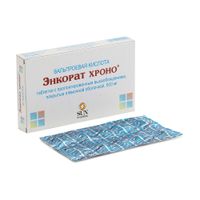Энкорат хроно таблетки с пролонгированным высвобождением п/о плен. 500мг 30шт миниатюра фото №2