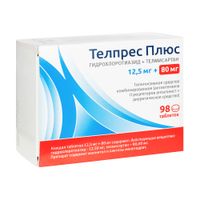 Телпрес Плюс таблетки 12,5мг+80мг 98шт