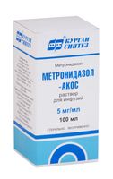 Метронидазол-Акос раствор для инфузий 5мг/мл 100мл