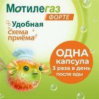 Мотилегаз Форте капсулы 120мг 20шт миниатюра фото №2 Мотилегаз Форте капсулы 120мг 20шт миниатюра фото №2