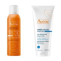 1X Масло-спрей солнцезащитное невесомое SPF30 Avene/Авен фл. 150мл (C77540) + 1X Лосьон после загара восстанавливающий для чувствительной кожи лица и тела Avene/Авен 200мл