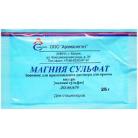 Магния сульфат пор. д/приг. р-ра д/приема внутрь 25г 200шт