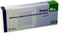 Аторис таблетки п/о плен. 40мг 30шт