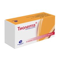 Тиолепта таблетки п/о плен. 600мг 60шт