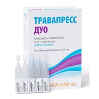 Травапресс Дуо капли глазные (5мг+0,04мг)/мл 0,3мл 30шт миниатюра фото №2