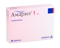 Амарил таблетки 1мг 30шт Амарил таблетки 1мг 30шт