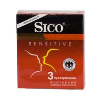 Презервативы контурные сверхчувствительные Sensitive Sico/Сико 3шт