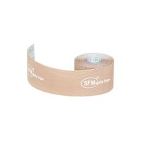 Тейп кинезиологическая на хлопковой основе в рулоне бежевый SFM-Plaster 5х500см миниатюра фото №2