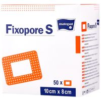 Повязка стерильная с впитывающей прокладкой Fixsopore S Matopat/Матопат 10х8см 50шт