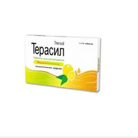 Терасил вкус меда и лимона таблетки для рассасывания 12шт