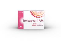 Телсартан АМ таблетки 5мг+40мг 28шт