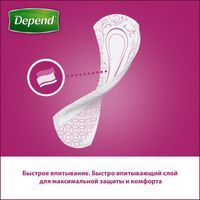 Прокладки Depend/Депенд Normal для женщин 12 шт. миниатюра фото №6