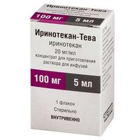 Иринотекан-Тева концентрат для приг. раствора для инфузий 20мг/мл 5мл
