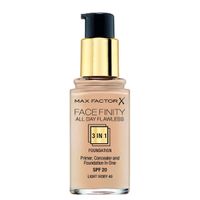 Основа тональная Max Factor Facefinity All Day Flawless 3-in-1  light ivory тон 40 миниатюра