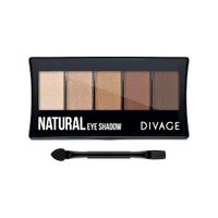 Тени для век в палетке Divage Palettes Eye Shadow - Natural тон № 01,02,03,04,05