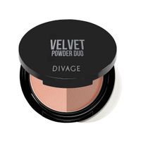 Пудра компактная двухцветная Divage Velvet - тон 02 миниатюра фото №2