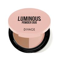 Пудра компактная двухцветная Divage POWDER DUO LUMINOUS тон 01 миниатюра фото №3