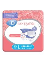 Подгузники-трусы для взрослых одноразовые впитывающие для женщин Pants For Her iD/айДи р.L 10шт Подгузники-трусы для взрослых одноразовые впитывающие для женщин Pants For Her iD/айДи р.L 10шт