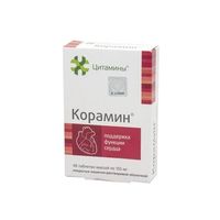 Корамин Цитамины таблетки кишечнорастворимые п/о 155мг 40шт