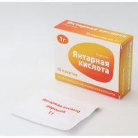 Янтарная кислота порошок пак. 1г 10шт миниатюра фото №3