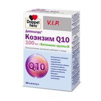 Коэнзим Q10 100мг+Витамины группы B V.I.P. Doppelherz/Доппельгерц капсулы 515мг 30шт миниатюра фото №2