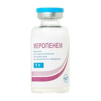 Меропенем пор. пригот. р-ра в/в введ. 1000мг