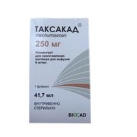 Таксакад конц. для приг раствора для инф. 6мг/мл 41,7мл фл.