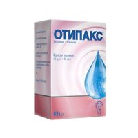 Отипакс капли ушные 10мг/г+40мг/г 16г