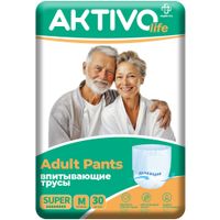 Трусы впитывающие для взрослых Aktivolife 30шт р.M (80-120см)