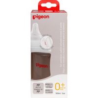Бутылочка для кормления с силиконовой соской с 0 мес. SofTouch Peristaltic Plus Pigeon/Пиджен 160мл миниатюра фото №2