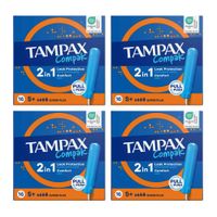 4Х Тампоны с аппликатором TAMPAX (Тампакс) Compak Super plus, 16 шт. 4Х Тампоны с аппликатором TAMPAX (Тампакс) Compak Super plus, 16 шт.