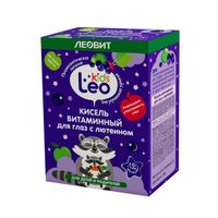 Кисель витаминный для глаз с лютеином для детей с 1 года Leo Kids Леовит пак. 12г 5шт