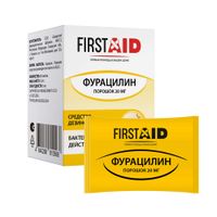 Фурацилин First Aid/Ферстэйд пак. 20мг 0,82г 20шт миниатюра фото №2
