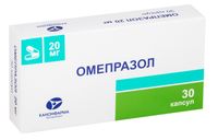 Омепразол капсулы 20мг 30шт
