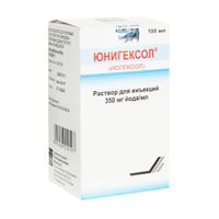 Юнигексол раствор для инъекций 350мг йода/мл 100мл