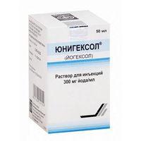 Юнигексол в комплекте с держателем раствор для инъекций 300мг йода/мл 50мл