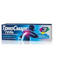 ТриоСмарт гель д/нар. прим. 2,5% туба 30г