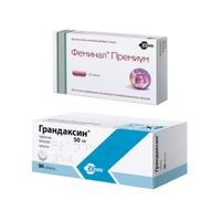 1X Грандаксин таблетки 50мг 90шт + 1X Феминал Премиум капсулы 221мг 30шт 1X Грандаксин таблетки 50мг 90шт + 1X Феминал Премиум капсулы 221мг 30шт