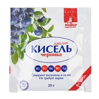 Кисель с черникой джели+ биокор  25 г