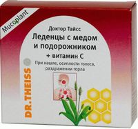 Мед и подорожник с витамином С Dr.Theiss/Др.Тайсс леденцы 50г