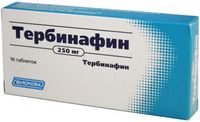 Тербинафин таблетки 250мг 10шт