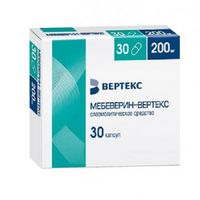 Мебеверин-Вертекс капсулы с пролонгированным высвобождением 200мг 30шт