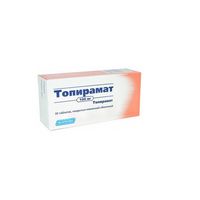 Топирамат таблетки п/о плен. 100мг 30шт миниатюра фото №2 Топирамат таблетки п/о плен. 100мг 30шт миниатюра фото №2