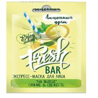 Маска-экспресс для лица лимонный фреш Акулья Сила FreshBar/ФрешБар саше 12мл