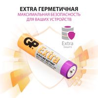 Батарейка алкалиновая LR03 1,5V AAA Ultra Plus GP/ДжиПи 2шт миниатюра фото №5