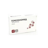 Темозоломид капсулы 140мг 5 шт.